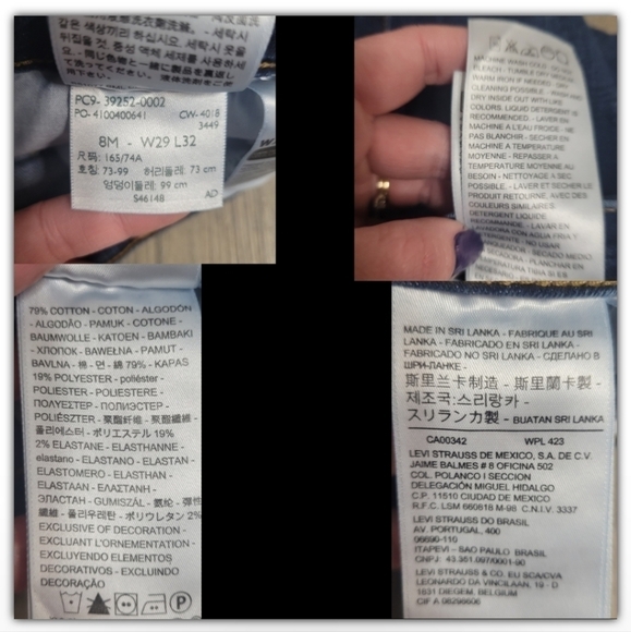 Levi's Classic Boot Cut jeans size 8 - Picture 4 of 5